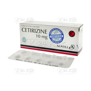 Jual Beli CETIRIZINE  10MG TAB NOVELL K24klik com